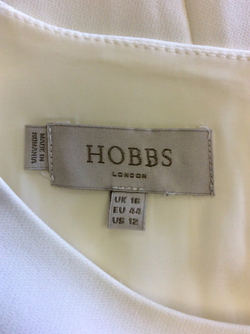 HOBBS BLACK & WHITE FLORAL PRINT SHIFT DRESS SIZE 16
