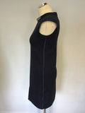 BRAND NEW REISS 1971 NAVY/GREY EMBELLISHED SHIFT DRESS SIZE 4
