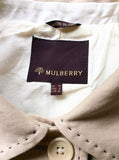 MULBERRY CREAM COTTON JACKET & SKIRT SUIT SIZE 10