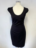 LK BENNETT GIANNA BLACK 100% VIRGIN WOOL PENCIL DRESS & JACKET SIZE 8