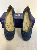 BRAND NEW CAPRICE BLUE ULTRA LIGHT SUEDE FLAT PUMPS SIZE 4/37