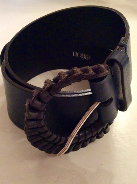 HOBBS TEAL LEATHER BELT SIZE S
