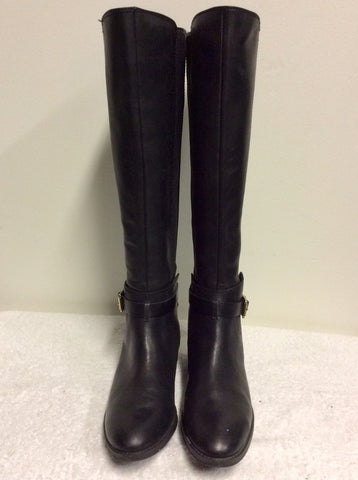 BRAND NEW VINCE CAMUTO BLACK KNEE LENGTH FLAT BOOTS SIZE 4/37