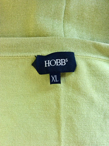 HOBBS LIGHT GREEN SILK BLEND BOLERO CARDIGAN SIZE XL