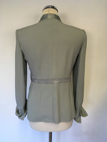 DESIGNER SONIA RYKIEL DUCK EGG SPECIAL OCCASION JACKET & SKIRT SUIT SIZE 38 UK 10