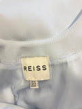 REISS LANA LIGHT BLUE SLEEVELESS SCOOP BACK A LINE DRESS SIZE 12