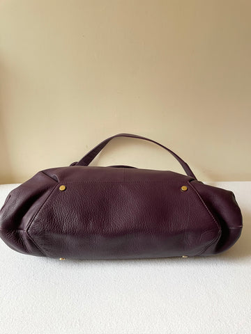 MODALU LONDON PURPLE LEATHER SHOULDER BAG