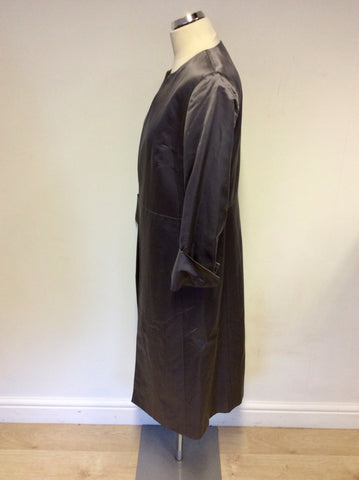 MARKS & SPENCER PEWTER GREY SPECIAL OCCASION/ EVENING COAT SIZE 16