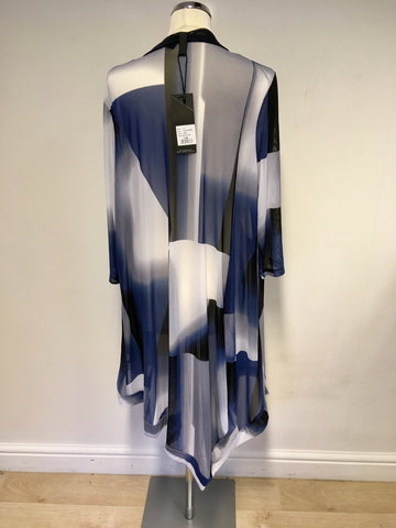 BRAND NEW TAKING SHAPE BLUE PRINT SEMI SHEER DUSTER COAT SIZE S PLUS SIZE