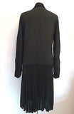 Ghost Black V Neck Wrap Across Dress Size 14 - Whispers Dress Agency - Sold - 2