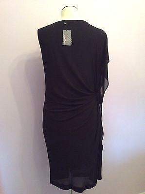 Brand New With Tags Angelababy Black Pleated Side Dress Size L - Whispers Dress Agency - Womens Dresses - 3