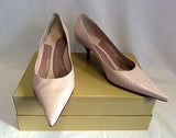 Hugo Boss Pale Pink All Leather Court Shoes Size 7/40 - Whispers Dress Agency - Sold - 1