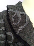 Chianti Grey Applique Trim Frill Neck Collar Jacket Size 14 - Whispers Dress Agency - Womens Coats & Jackets - 3