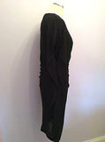 Brand New With Tags Angelababy Black Pleated Side Dress Size L - Whispers Dress Agency - Womens Dresses - 2