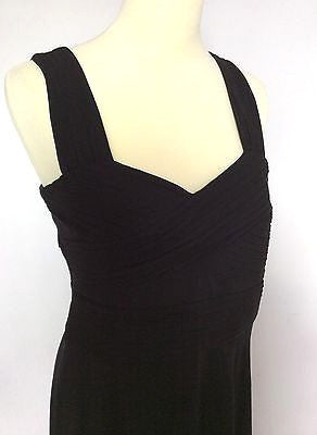 New With Defect Coast Black Pleated Top Dress Size 12 - Whispers Dress Agency - Womens Dresses - 2