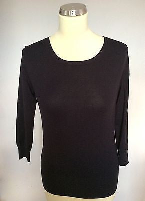 French Connection Dark Blue Button Back Jumper Size XS - Whispers Dress Agency - Womens Knitwear - 1