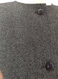 Valentino Grey / Black Blend Weave Collarless Jacket Size 44 UK 14 - Whispers Dress Agency - Sold - 4