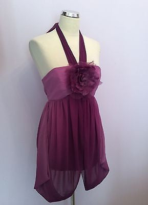 BRAND NEW WITH TAGS MONSOON FUSION PURPLE ORIENTAL GARDEN DRESS SIZE 12 - Whispers Dress Agency - Womens Special Occasion - 1