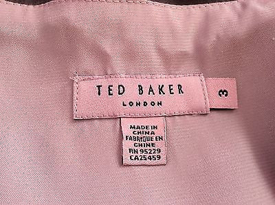 Ted Baker Brown Silk Beaded Dress Size 3 UK 12 - Whispers Dress Agency - Sold - 5
