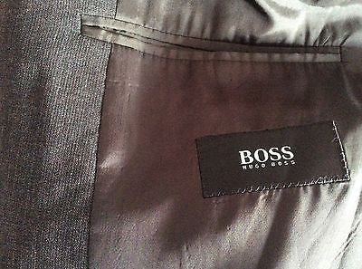 Smart Hugo Boss Dark Grey Wool Suit Jacket Size 50 UK 40 - Whispers Dress Agency - Mens Suits & Tailoring - 5