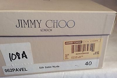 Jimmy Choo Nude Silk Satin Jewel Strappy Heel Sandals Size 7/40 - Whispers Dress Agency - Womens Sandals - 8