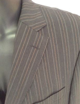 Smart Hugo Boss Charcoal Pinstripe Stretch Wool Suit Jacket Size 42 - Whispers Dress Agency - Mens Suits & Tailoring - 3