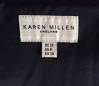 Karen Millen Black Matt Satin Strapless Pleated Front Dress Size 10 - Whispers Dress Agency - Womens Eveningwear - 4