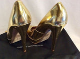 Brand New French Connection Gold Metalic Platform Heels Size 3/36 - Whispers Dress Agency - Sold - 6