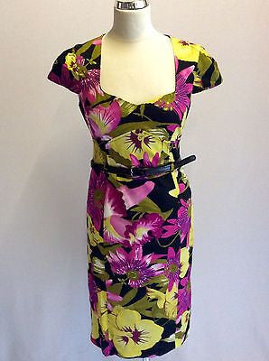 Star By Julien Macdonald Floral Print Cotton Dress Size 10 - Whispers Dress Agency - Womens Special Occasion - 1