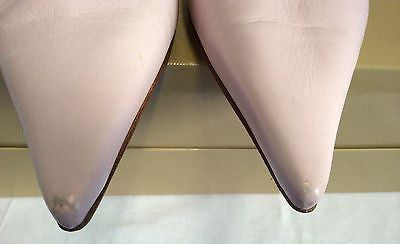 Hugo Boss Pale Pink All Leather Court Shoes Size 7/40 - Whispers Dress Agency - Sold - 2