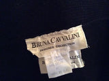 Vintage Bruna Cavvalini Black Knit Wool Jewel Trim Cardigan & Skirt Suit Size M - Whispers Dress Agency - Womens Vintage - 4