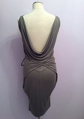 Brand New With Tags Marccain Light Brown Scoop Neck Stretch Dress Size 8/10 - Whispers Dress Agency - Womens Dresses - 3