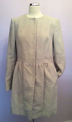 Joseph Cream Coat Size 42 Uk 12 - Whispers Dress Agency - Womens Coats & Jackets - 3