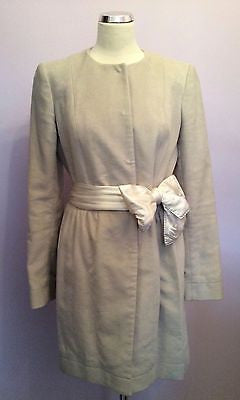 Joseph Cream Coat Size 42 Uk 12 - Whispers Dress Agency - Womens Coats & Jackets - 1