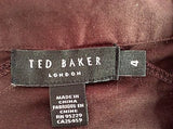 Ted Baker Brown Cotton Short Sleeve Shirt Dress Size 4 UK 14 - Whispers Dress Agency - Sold - 4