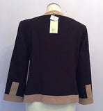 Brand New With Tags Country Casuals Black & Camel Trim Box Jacket Size 12 - Whispers Dress Agency - Sold - 2