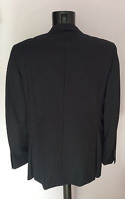 Smart Ermenegildo Zenga Black Pinstripe Wool Suit Jacket Size 42 - Whispers Dress Agency - Mens Suits & Tailoring - 3