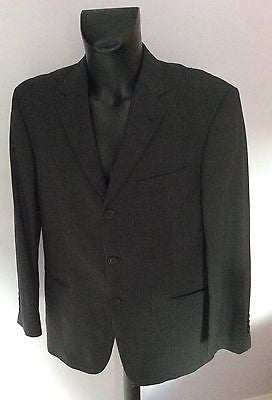 Smart Hugo Boss Dark Grey Wool Suit Jacket Size 50 UK 40 - Whispers Dress Agency - Mens Suits & Tailoring - 1