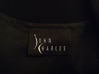 John Charles Black Satin Beaded & Sequin Evening Dress Size 8 - Whispers Dress Agency - Womens Eveningwear - 5