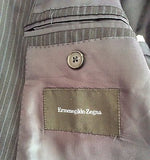 Smart Ermenegildo Zenga Black Pinstripe Wool Suit Jacket Size 42 - Whispers Dress Agency - Mens Suits & Tailoring - 4