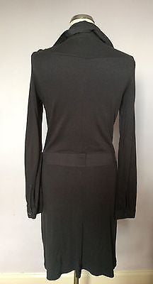 Sandwich Brown Button Front Jersey Dress Size M - Whispers Dress Agency - Womens Dresses - 2