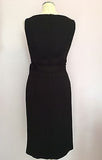 Betty Barclay Collection Black Tie Belt Pencil Dress Size 10 - Whispers Dress Agency - Womens Dresses - 4