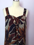 Jigsaw Autumn Shades Long Silk Maxi Dress Size 10 - Whispers Dress Agency - Womens Dresses - 2