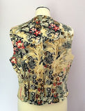 East Floral Print Brushed Cotton Waistcoat Size 16 - Whispers Dress Agency - Sold - 2