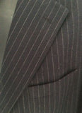 Smart Daks Black Pinstripe Wool Suit Jacket Size 44S - Whispers Dress Agency - Mens Suits & Tailoring - 3