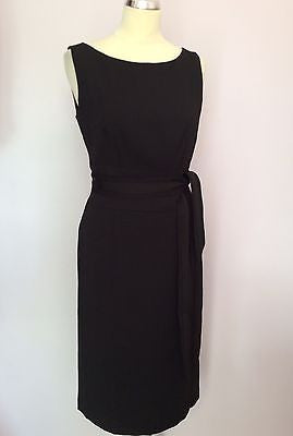 Betty Barclay Collection Black Tie Belt Pencil Dress Size 10 - Whispers Dress Agency - Womens Dresses - 1