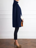PURE COLLECTION ALAINA NAVY BLUE 100% WOOL CAPE SIZE 16