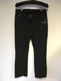 BRAND NEW JAEGER BLACK STRETCH TROUSER/ JEANS SIZE 12