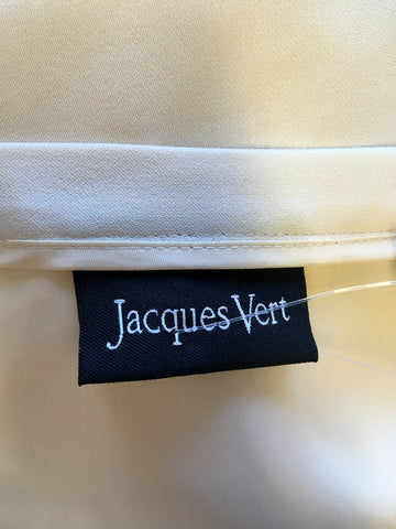 JACQUES VERT CREAM TIERED CALF LENGTH SKIRT SIZE 12