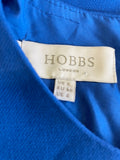 HOBBS OCEAN BLUE SHORT SLEEVE FIT & FLARE DRESS SIZE 8